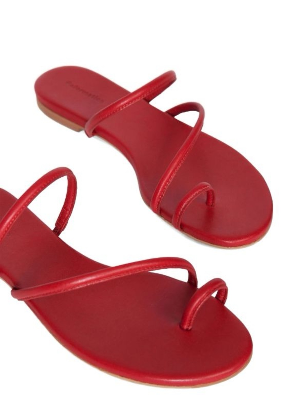 Reformation Red “Ludo” Sandals